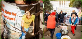 Maia Sandu - „STOARSĂ la TEASC” în „Orășelul Schimbării”. Cum și-au motivat protestatrii isprava